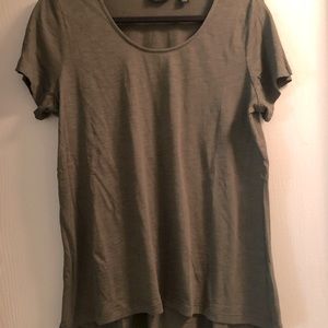 3 colors army green navy white cotton high low T-shirt top never worn